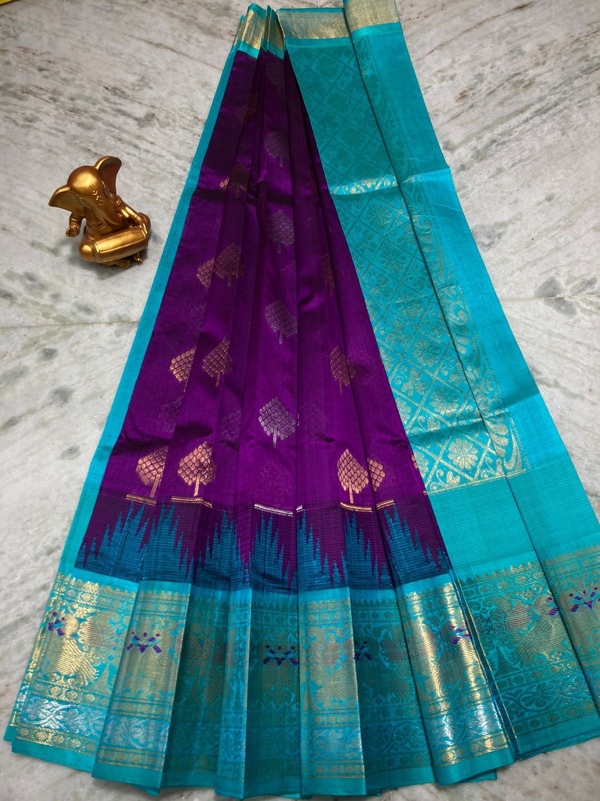 Pure Mangalagiri Kuppadam Pattu Saree