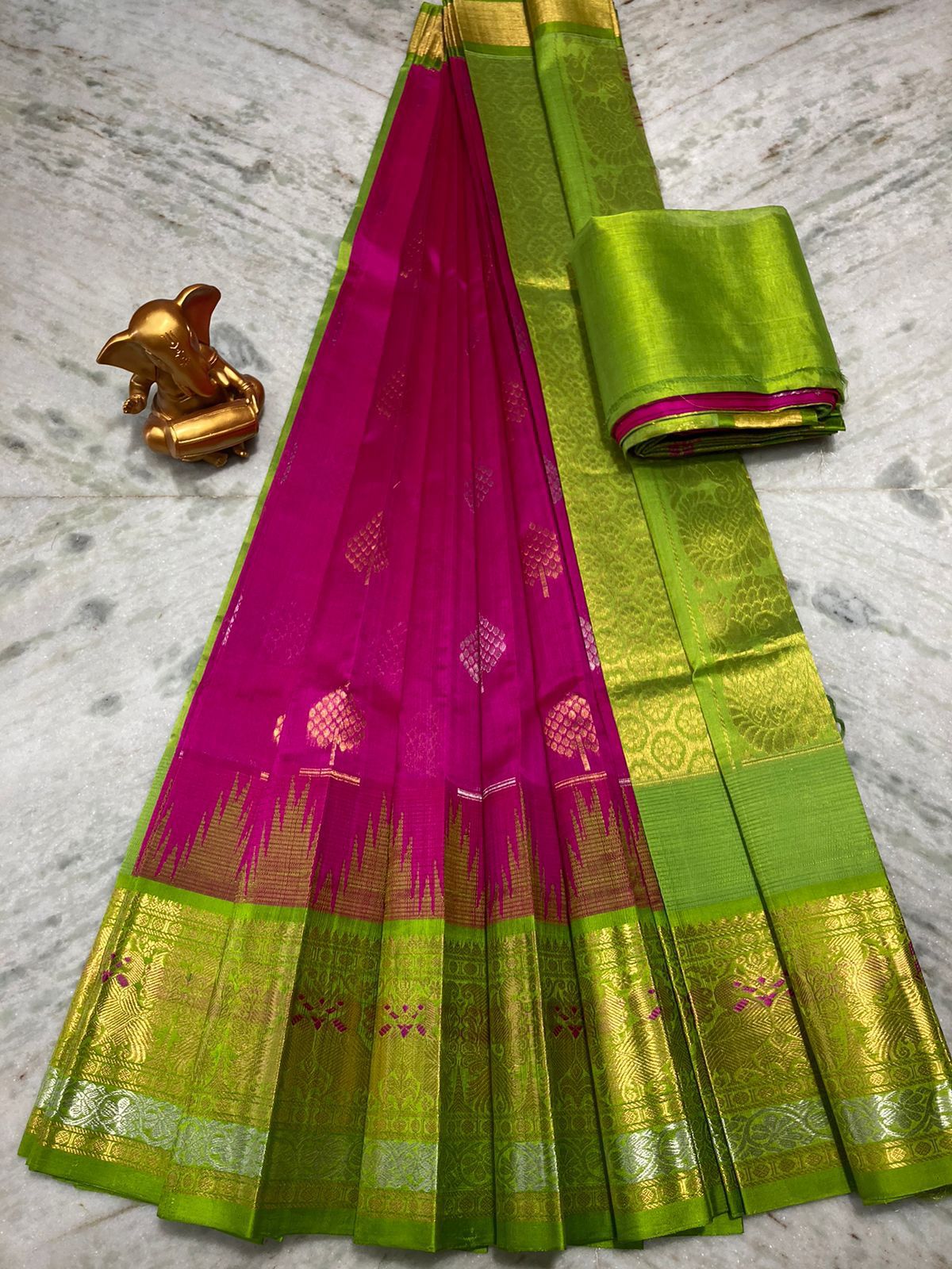 Pure Mangalagiri Kuppadam Pattu Saree