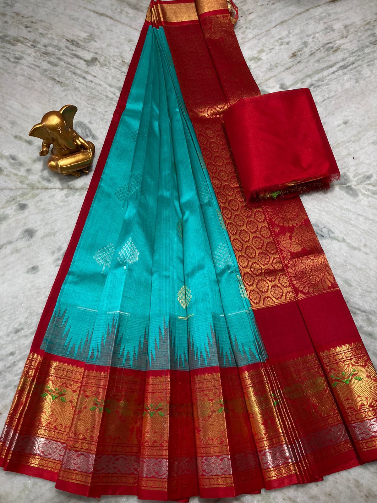 Pure Mangalagiri Kuppadam Pattu Saree