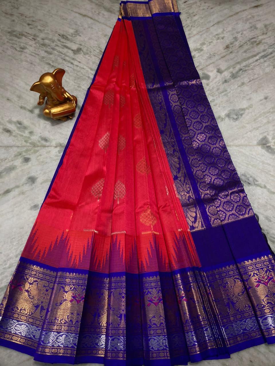 Pure Mangalagiri Kuppadam Pattu Saree