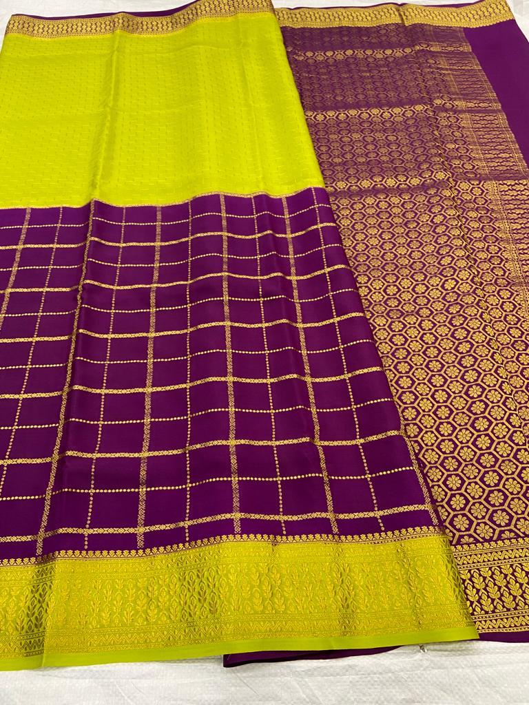 Pure Mysore Crepe Silk Saree