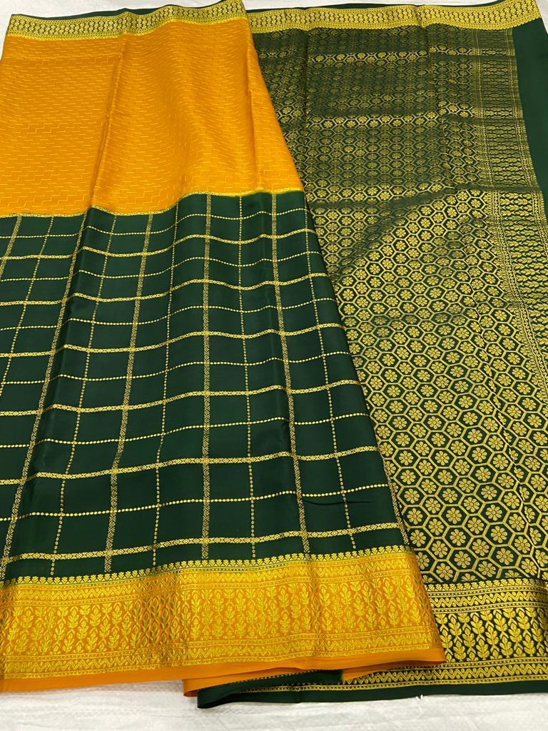 Pure Mysore Crepe Silk Saree
