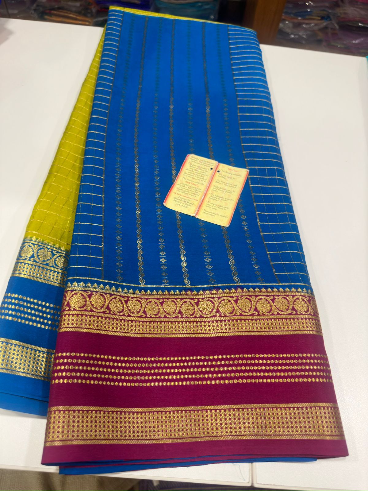 Mysore crepe pure silk saree
