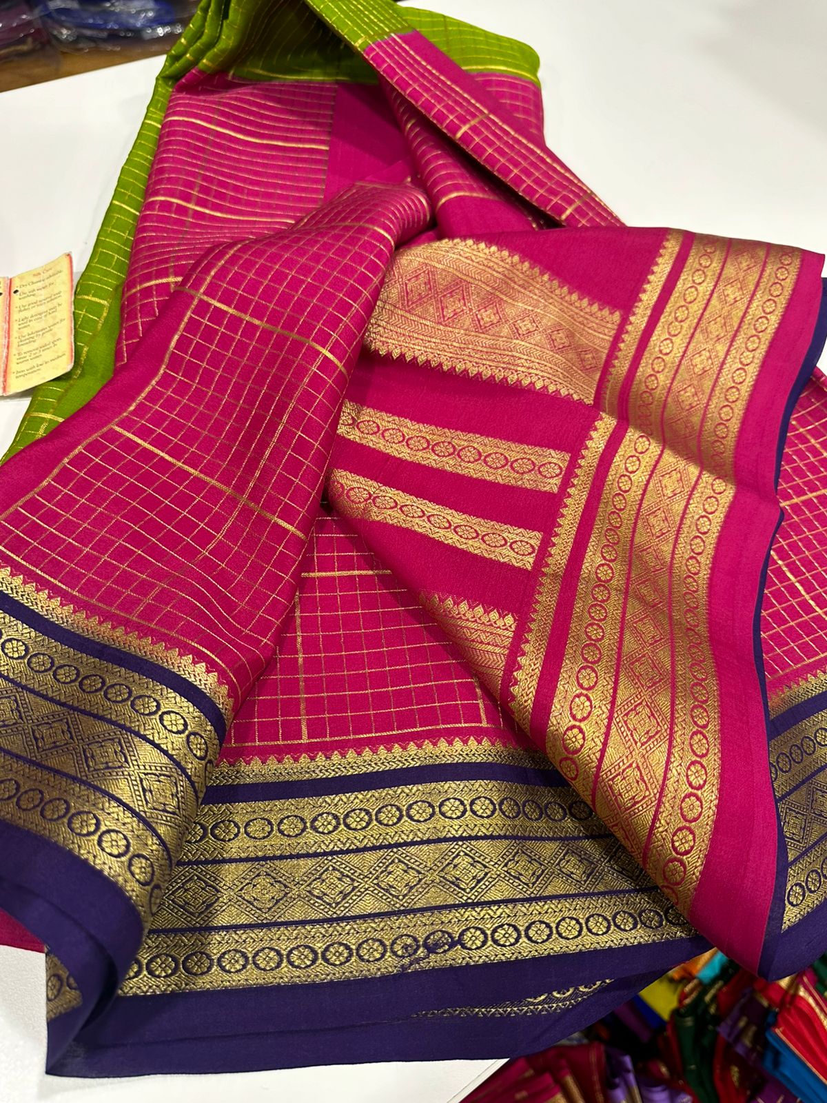 Mysore crepe pure silk saree