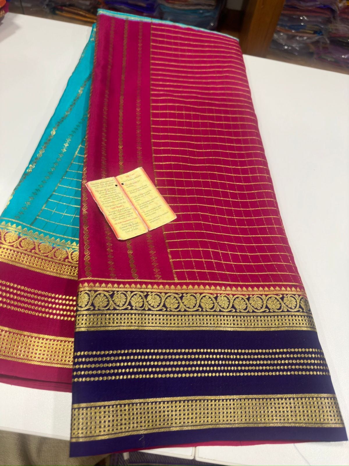 Mysore crepe pure silk saree