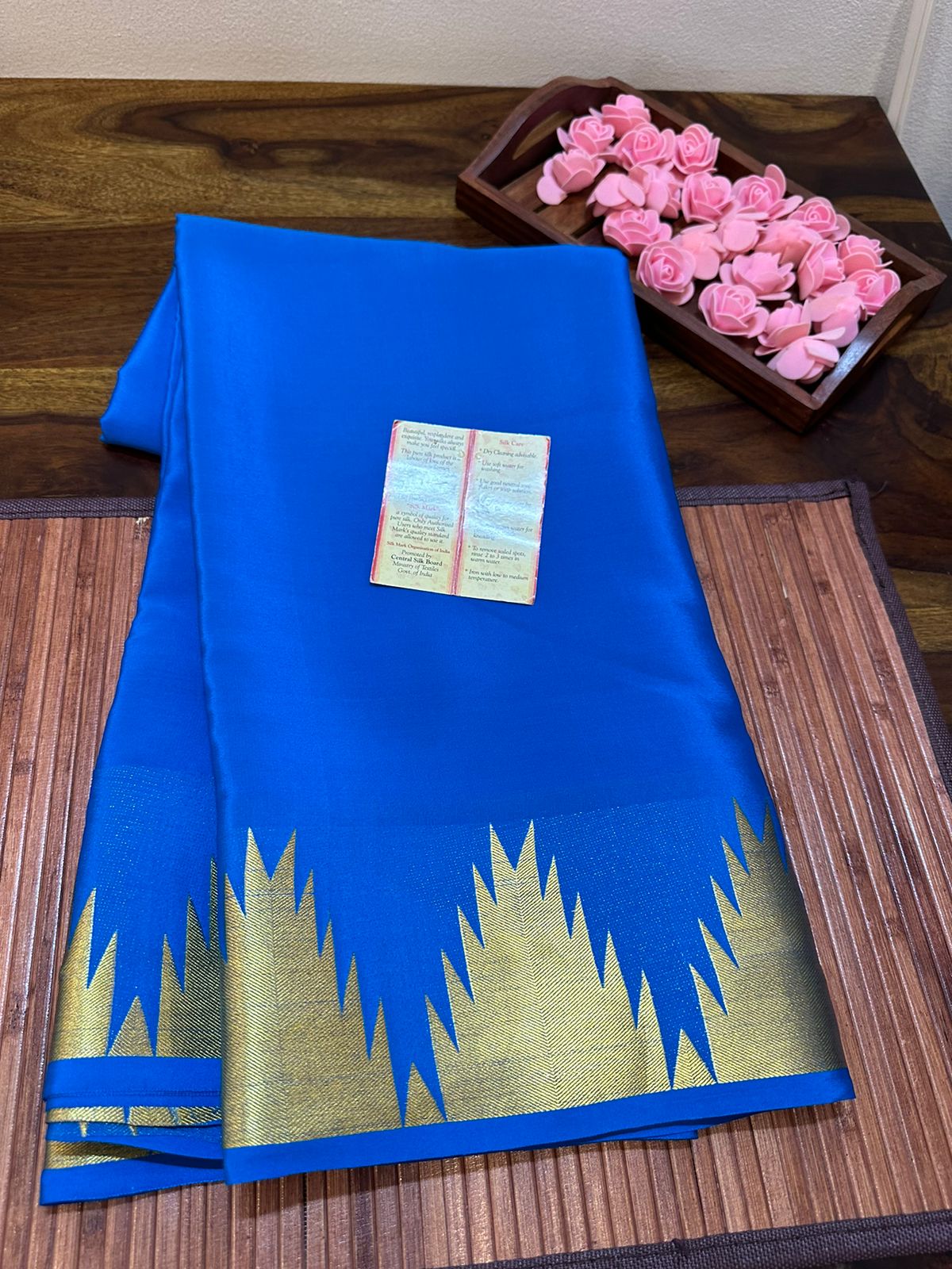 Pure mysore silk 100 grm thickness saree