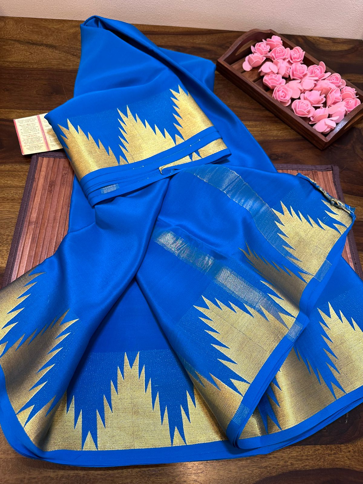 Pure mysore silk 100 grm thickness saree