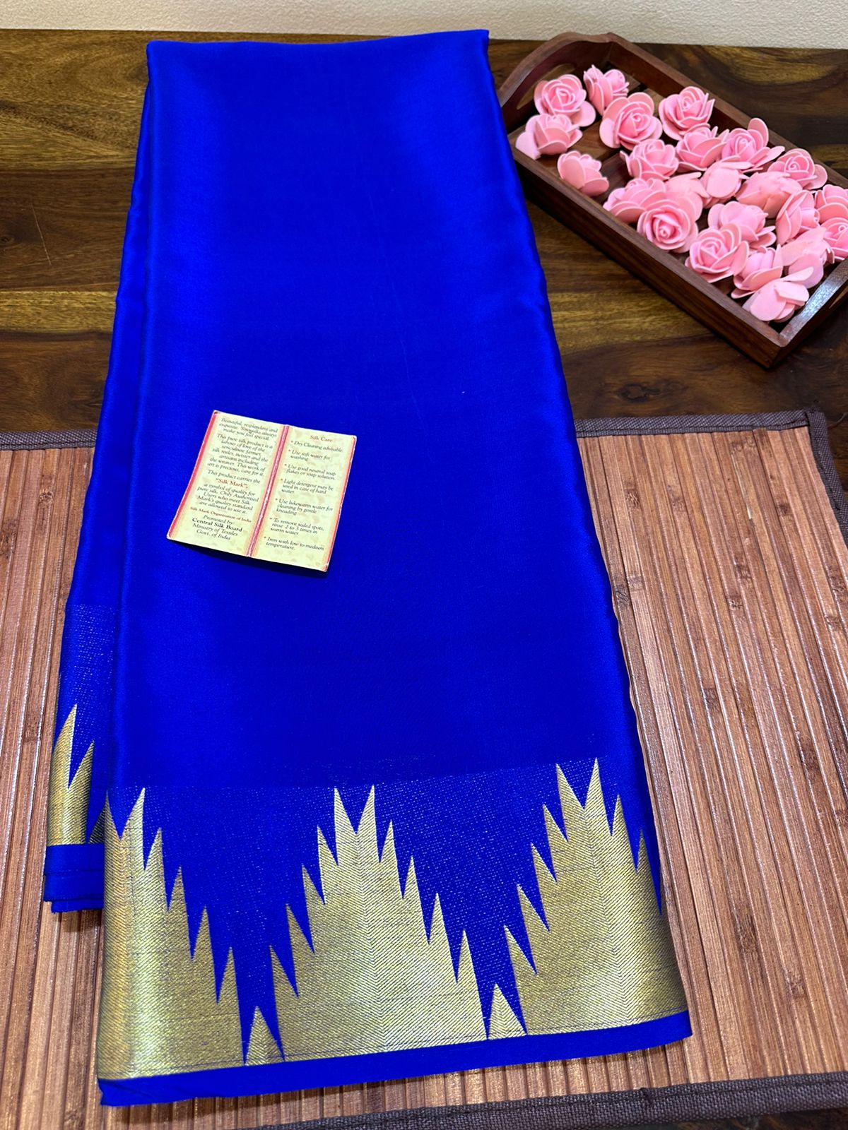 Pure mysore silk 100 grm thickness saree