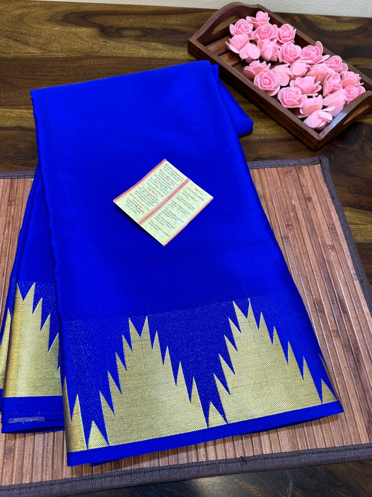 Pure mysore silk 100 grm thickness saree