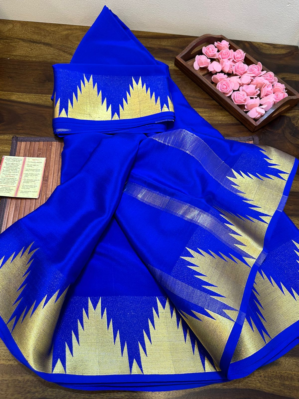 Pure mysore silk 100 grm thickness saree