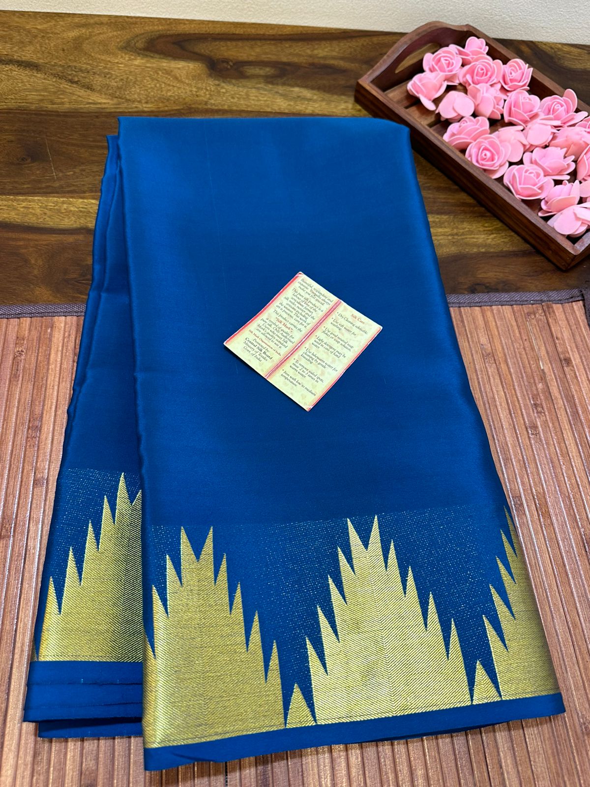 Pure mysore silk 100 grm thickness saree