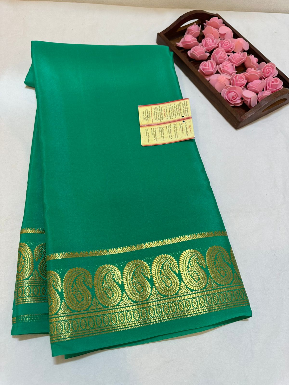 Pure mysore silk 100 grm thickness saree
