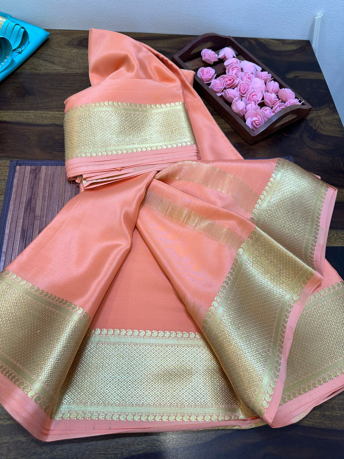 Pure mysore silk 120 gram thickness saree