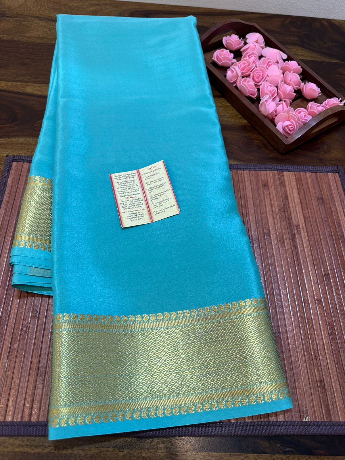 Pure mysore silk 120 gram thickness saree