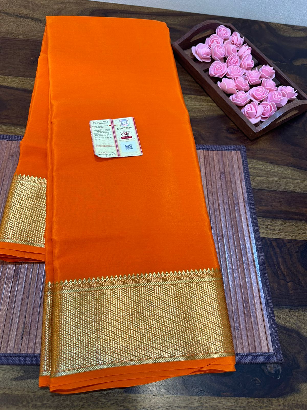 Pure mysore silk 120 gram thickness saree