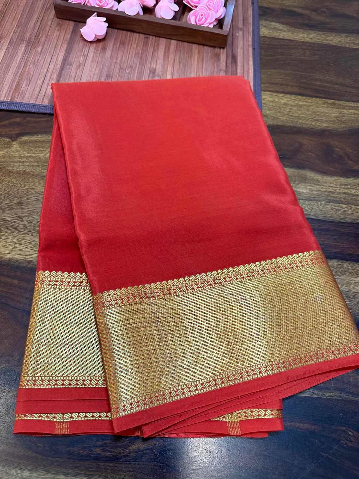 Pure mysore silk 120 gram thickness saree