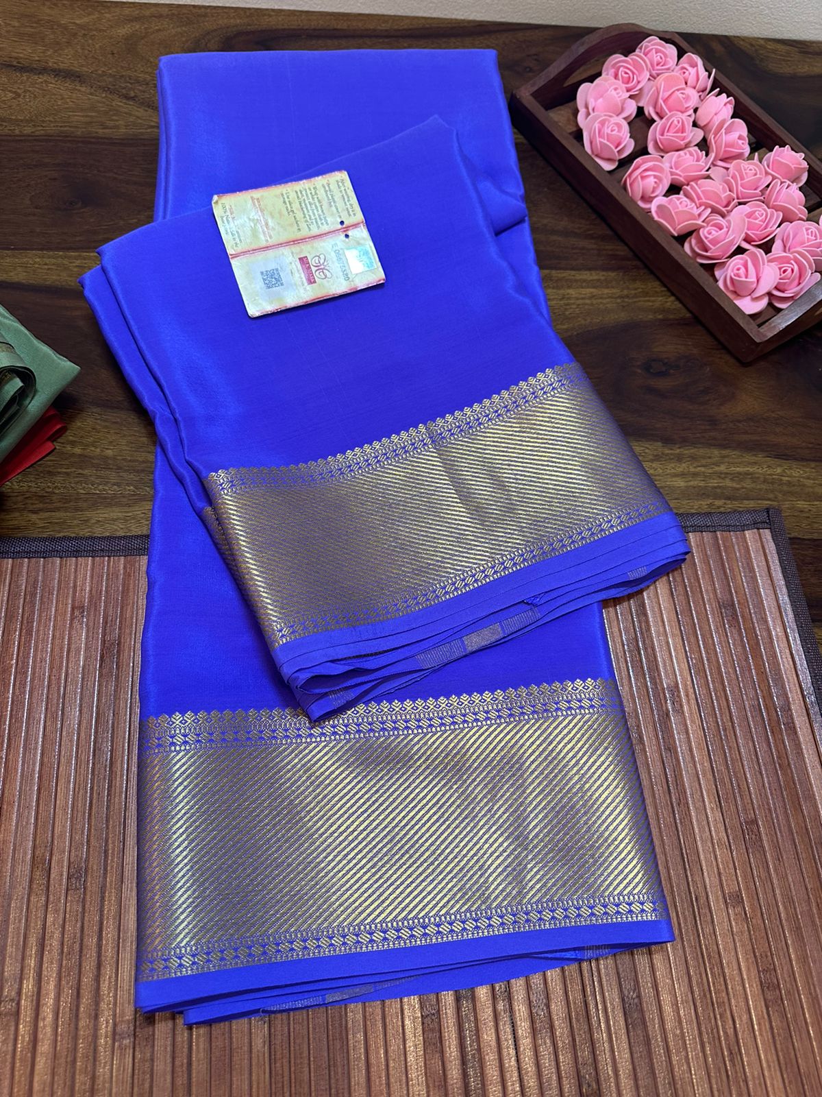 Pure mysore silk 120 gram thickness saree