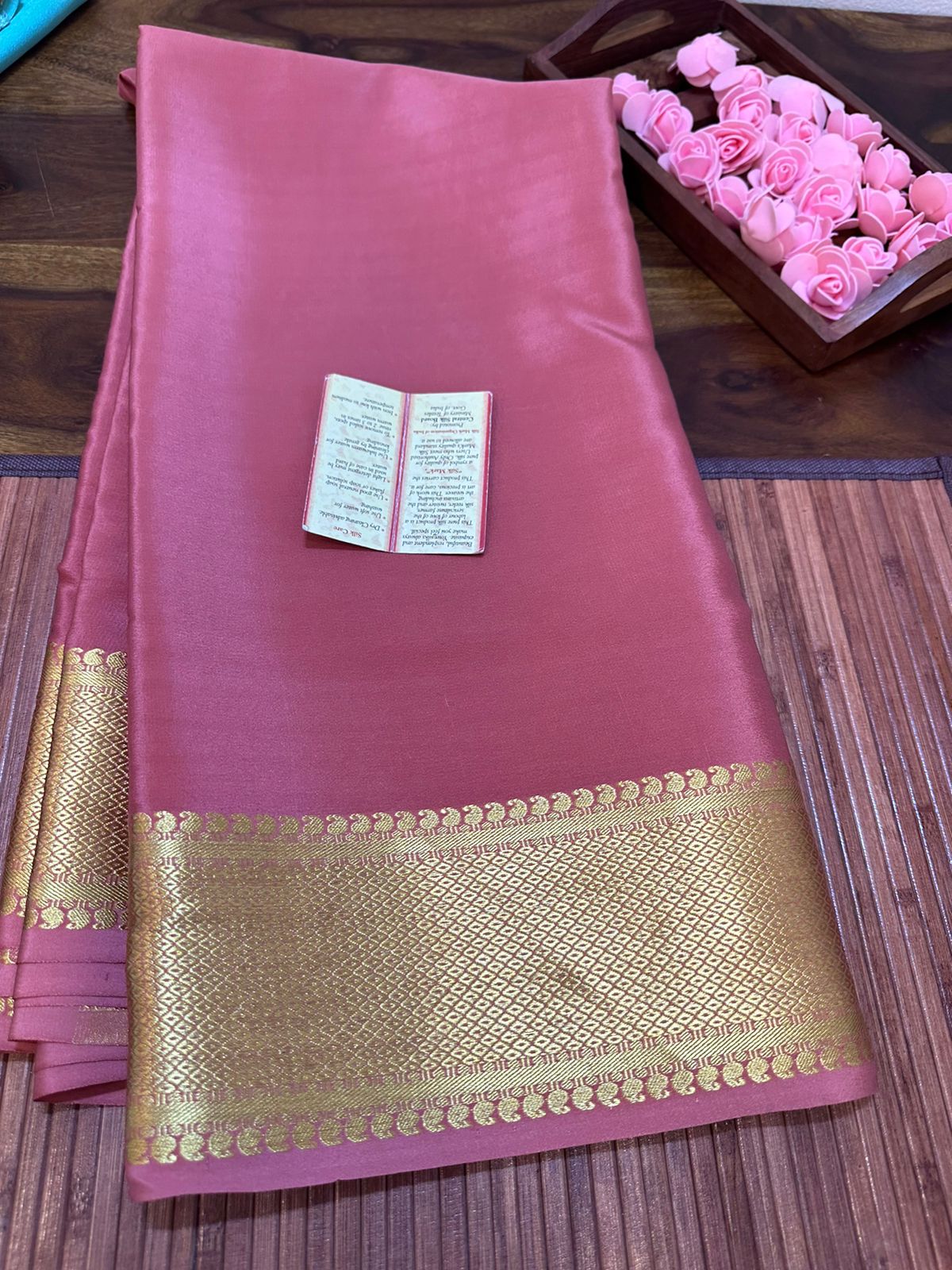 Pure mysore silk 120 gram thickness saree
