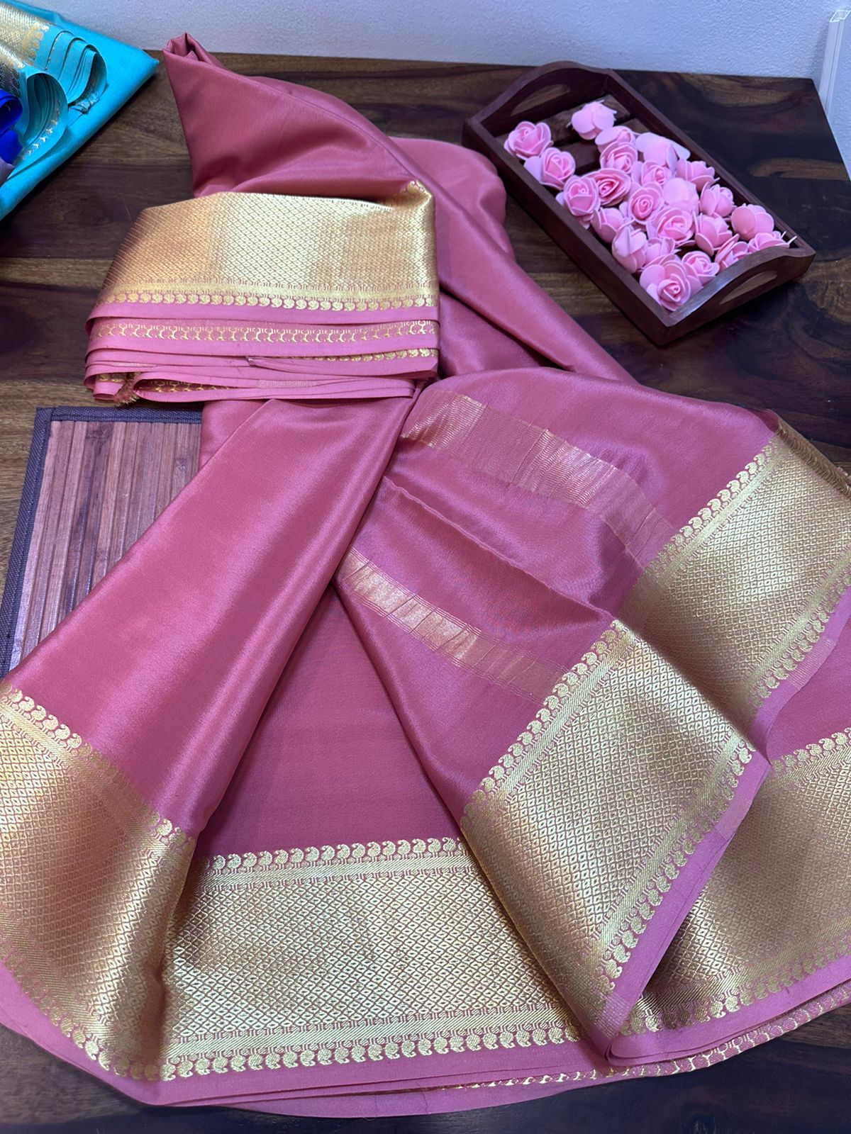 Pure mysore silk 120 gram thickness saree