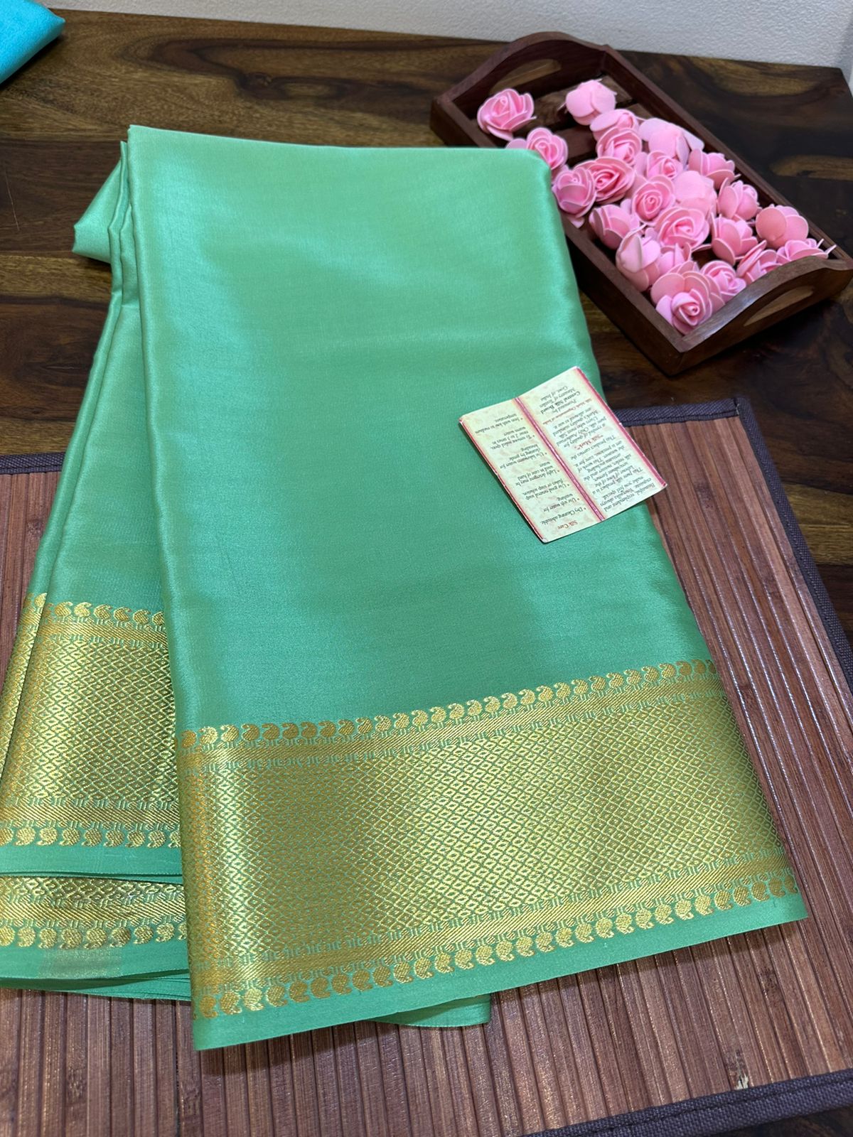 Pure mysore silk 120 gram thickness saree