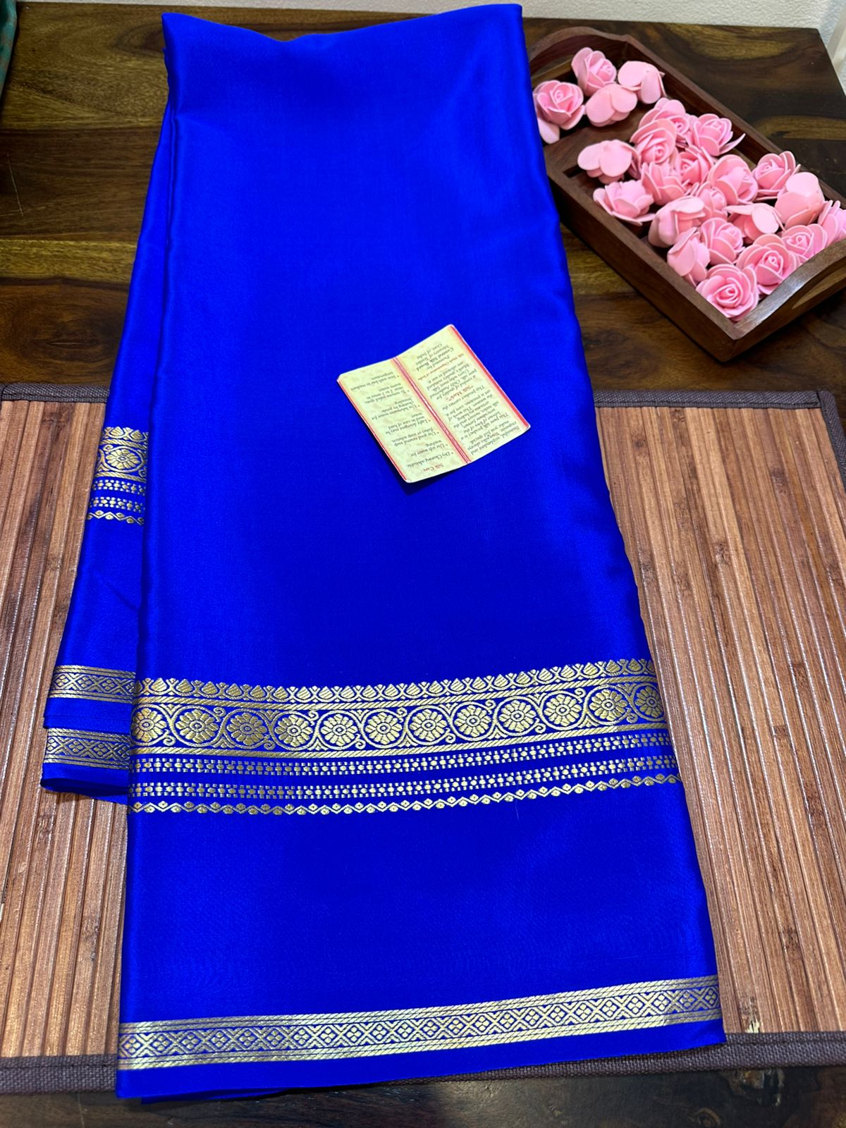 Pure mysore silk 120 gram thickness saree