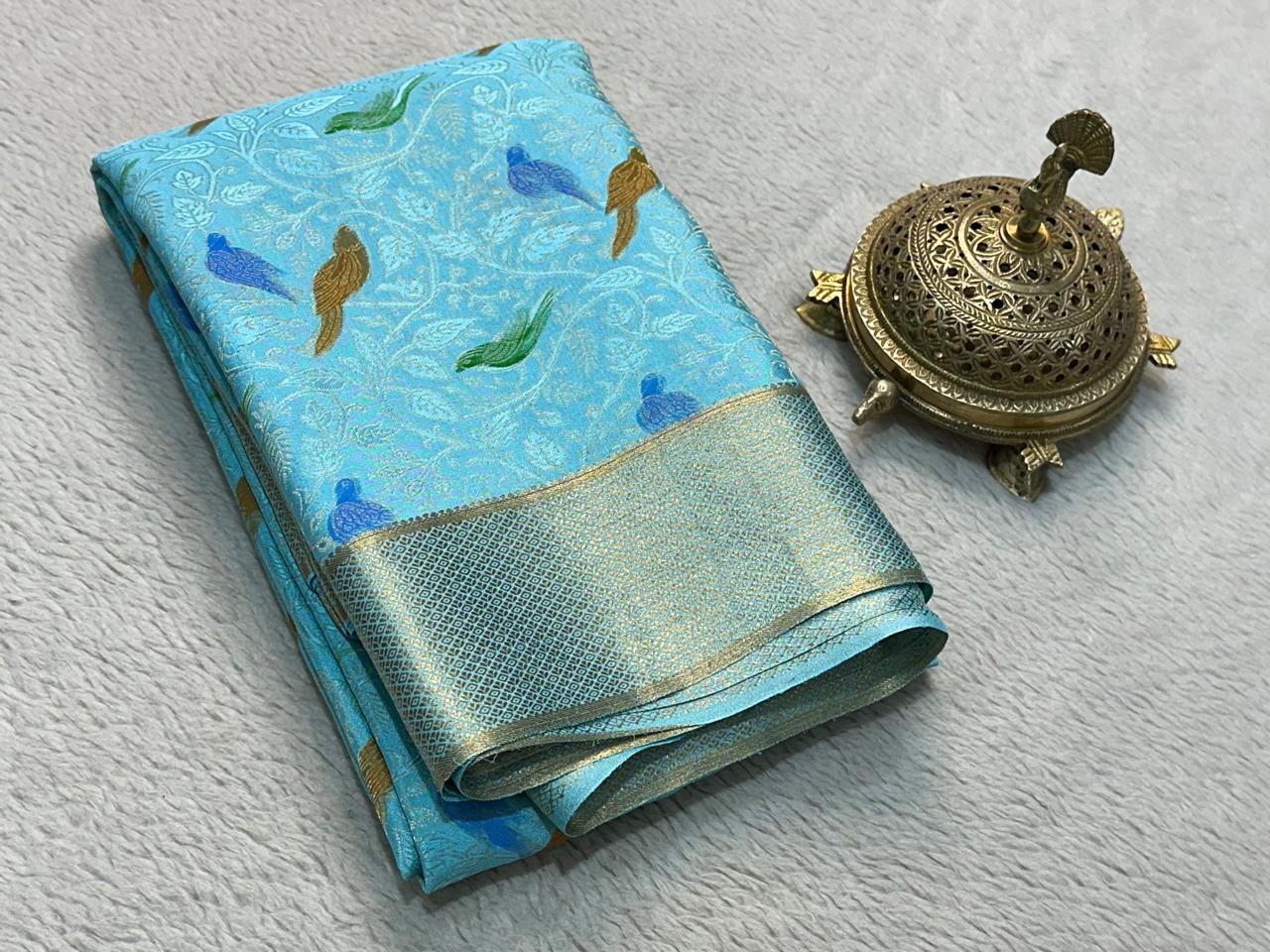 Pure Mysore Silk Brocade Work Saree