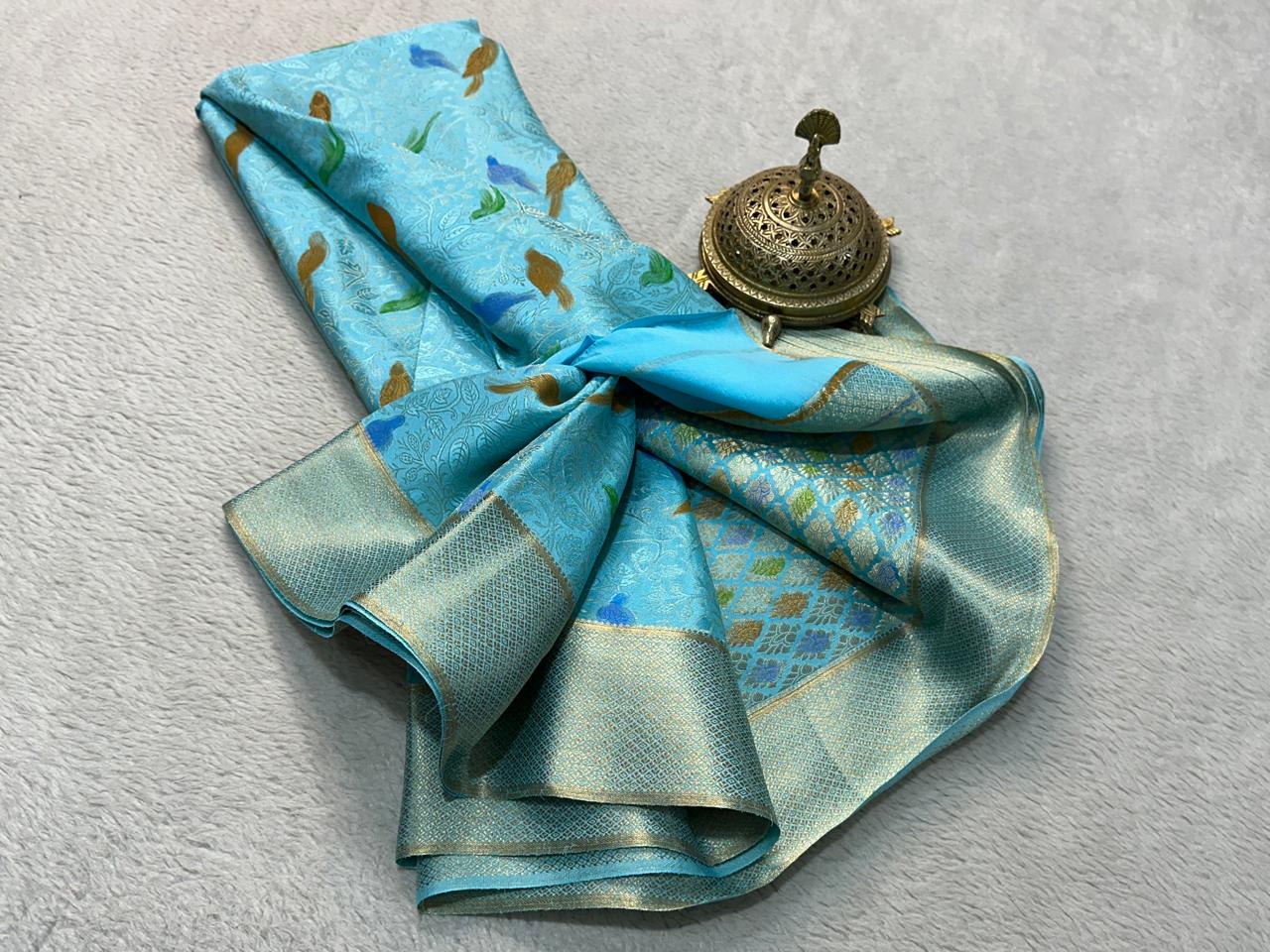 Pure Mysore Silk Brocade Work Saree