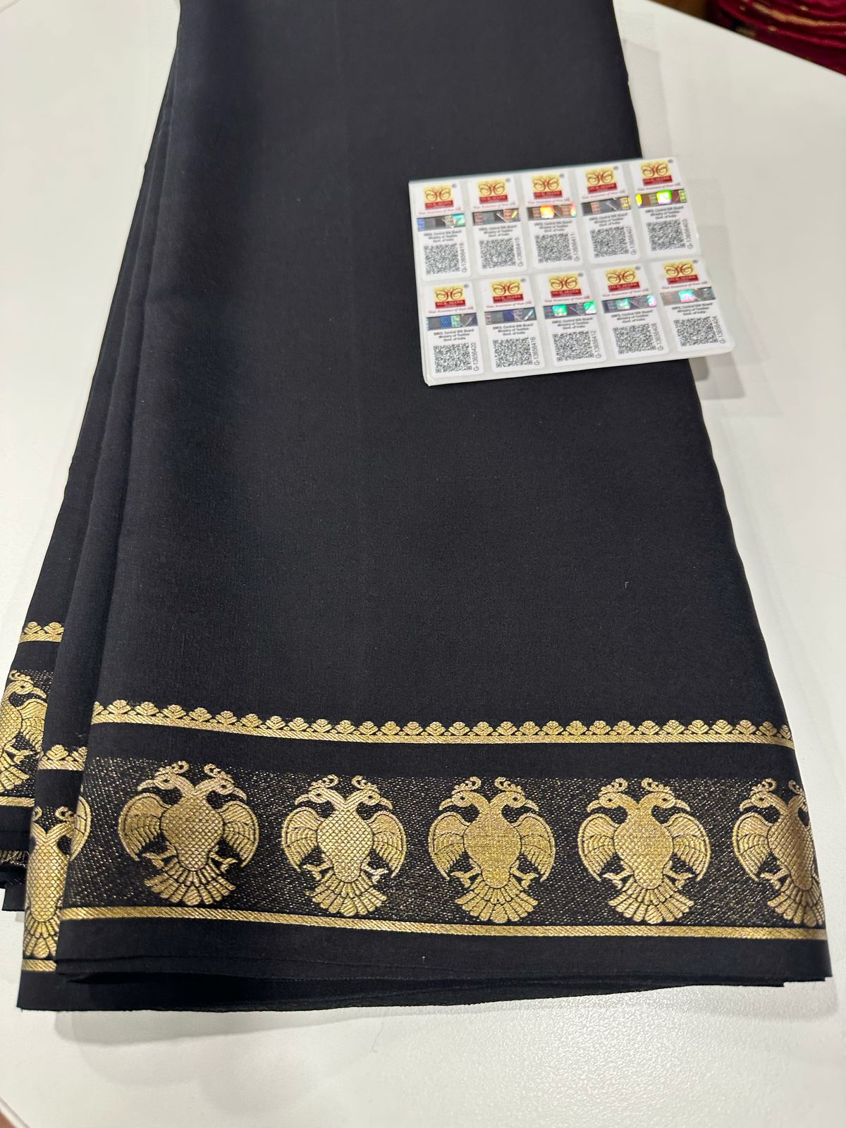 Pure Mysore Silk Gandaberundha Saree