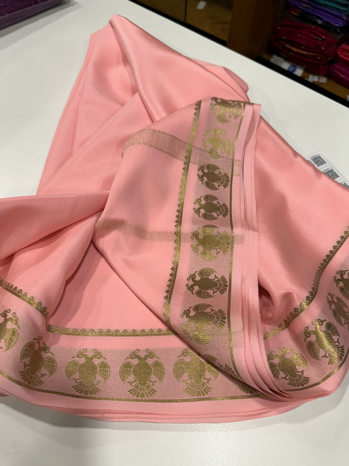 Pure Mysore Silk Gandaberundha Saree