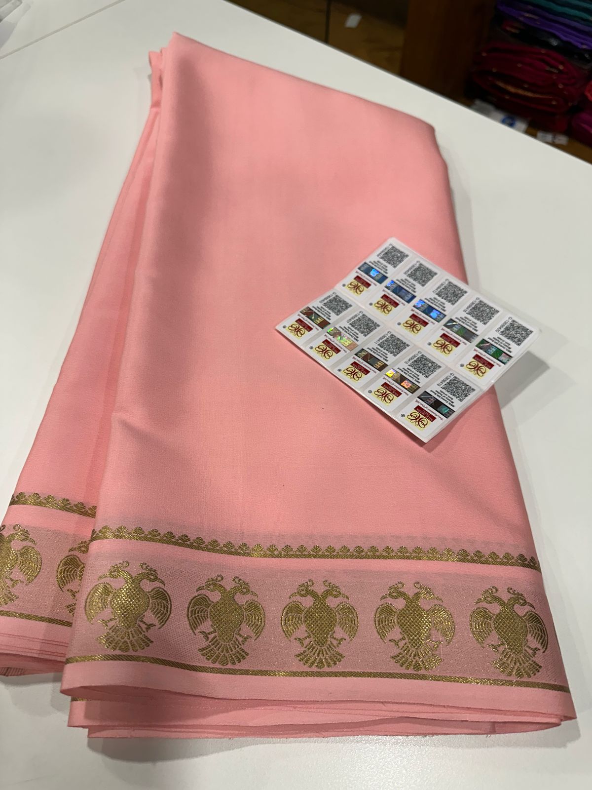 Pure Mysore Silk Gandaberundha Saree