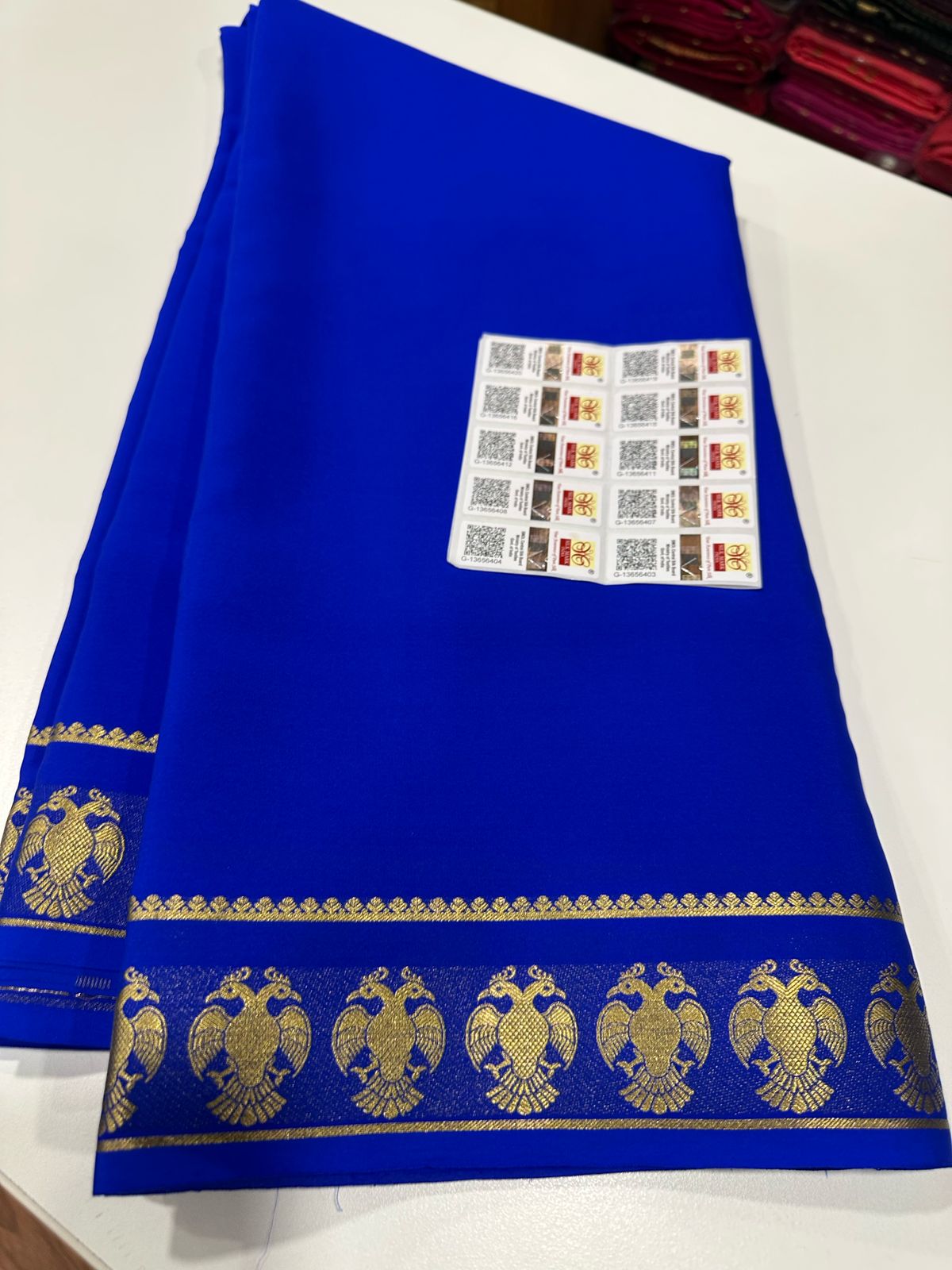 Pure Mysore Silk Gandaberundha Saree