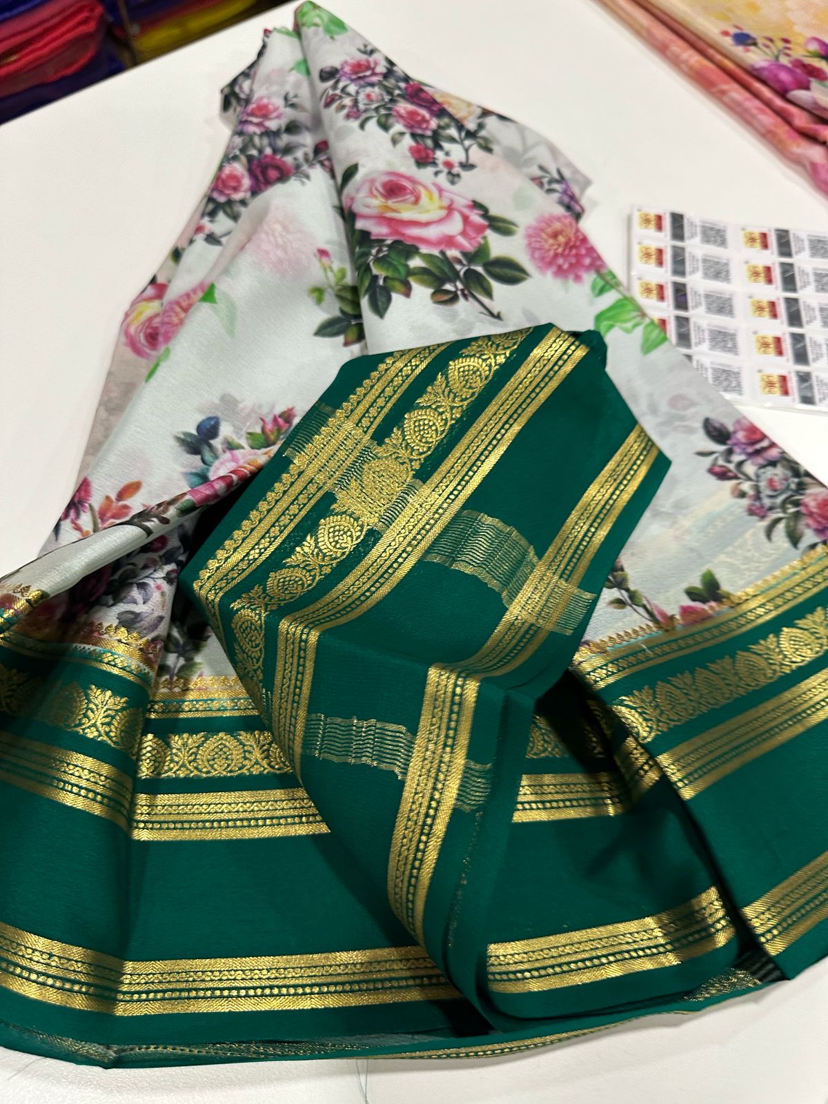 Authentic Pure Mysore Silk Digital Printed Saree