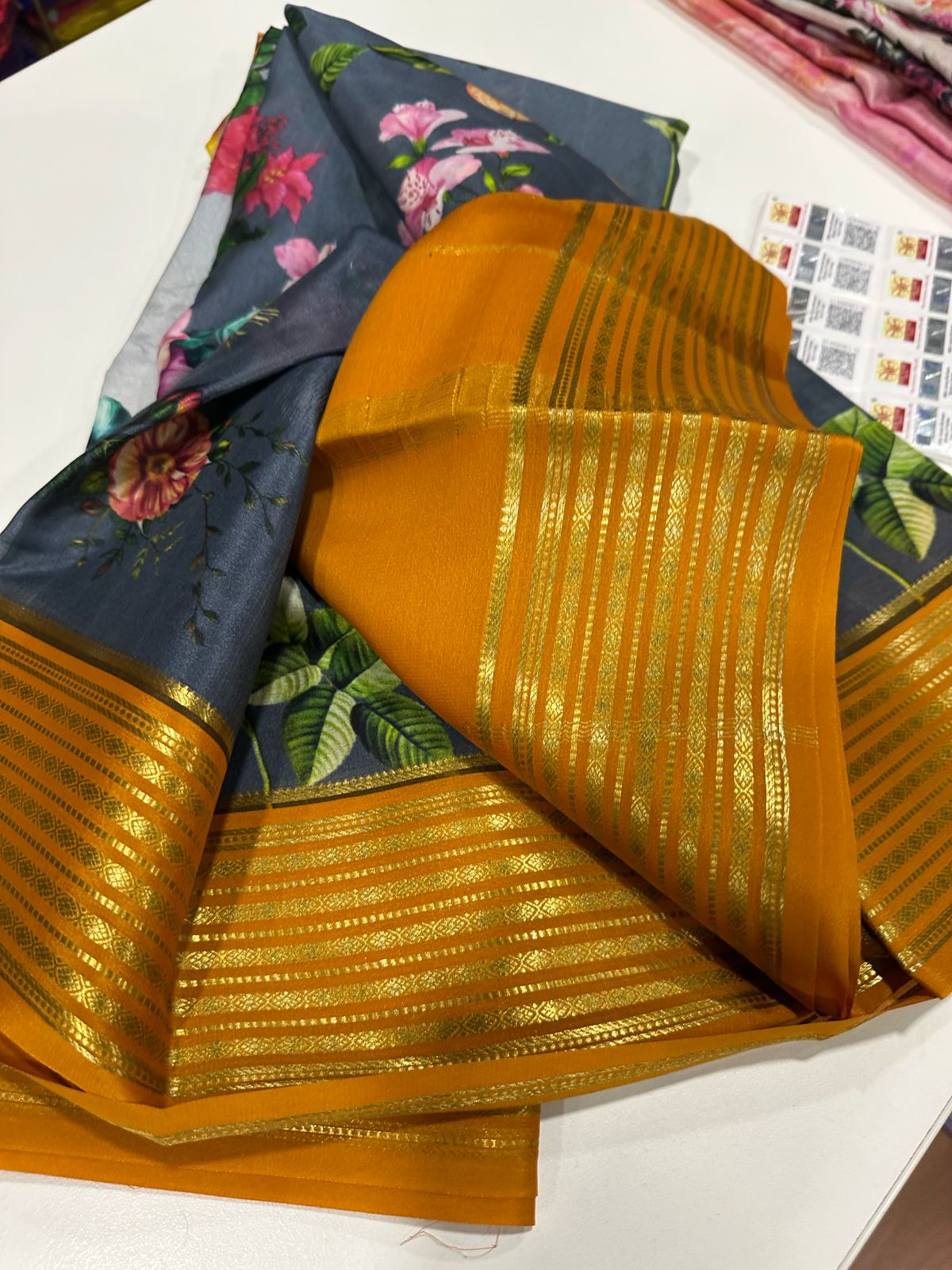 Authentic Pure Mysore Silk Digital Printed Saree