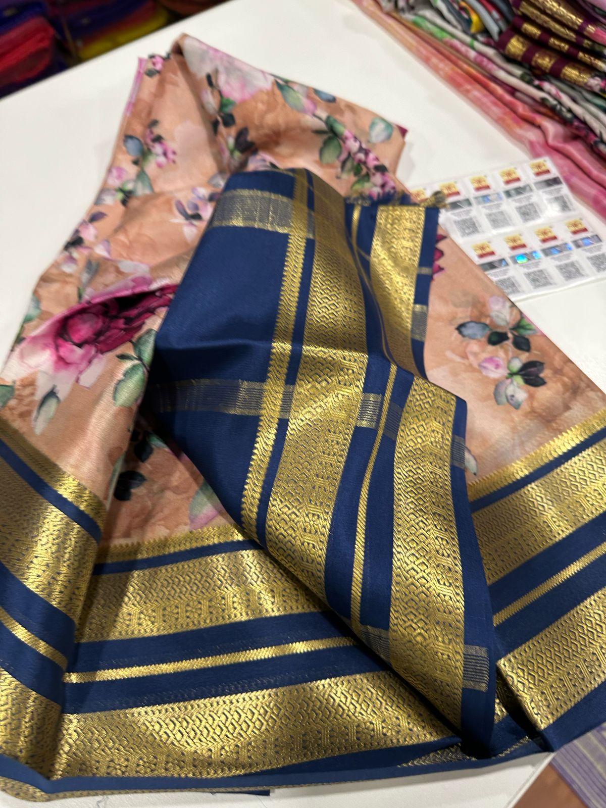 Authentic Pure Mysore Silk Digital Printed Saree