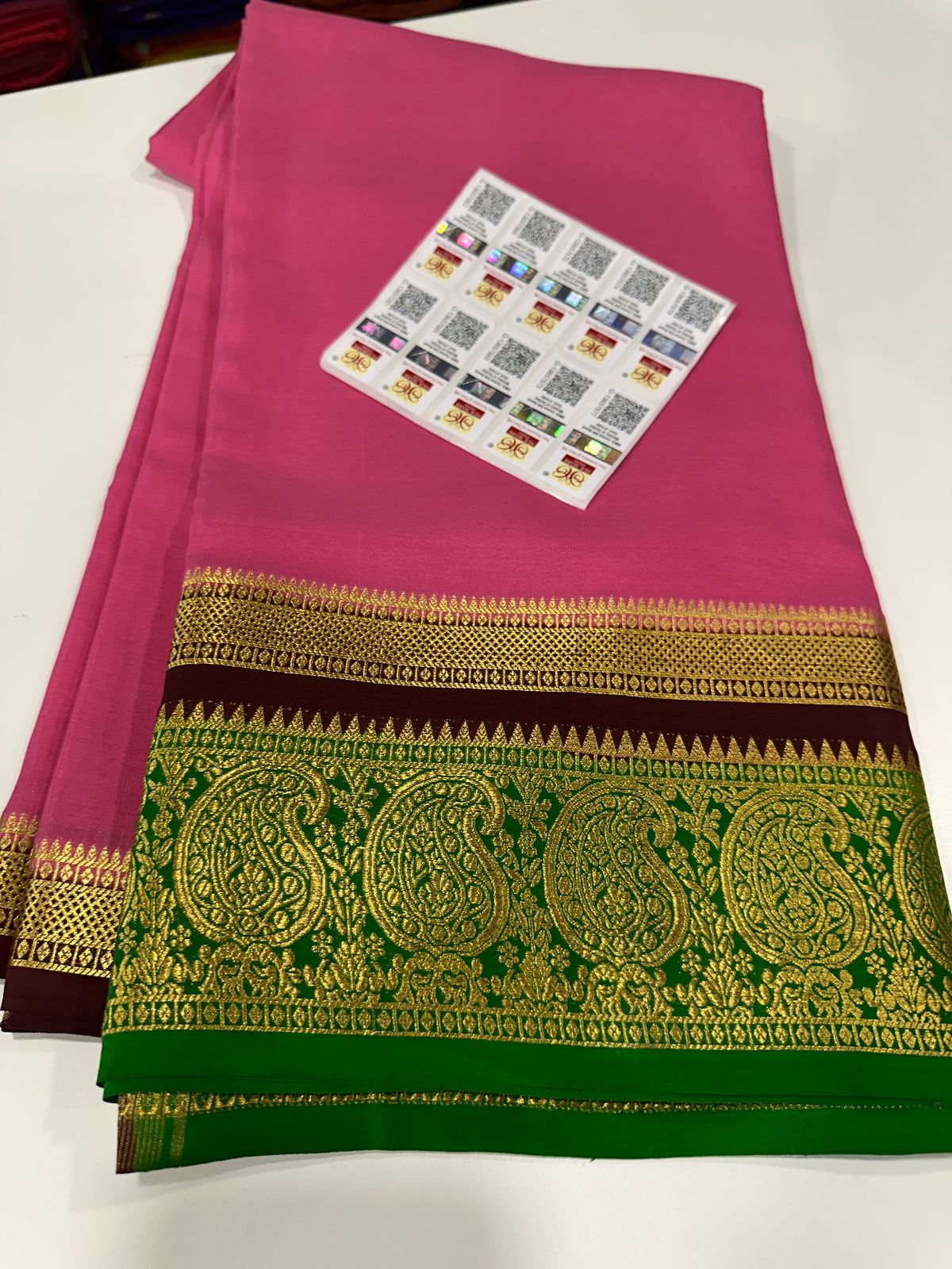 Pure Mysore Silk Traditional Wedding Saree