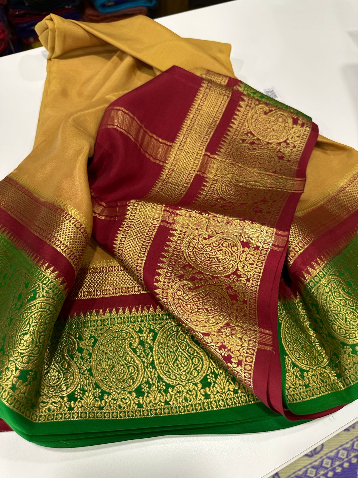 Pure Mysore Silk Traditional Wedding Saree