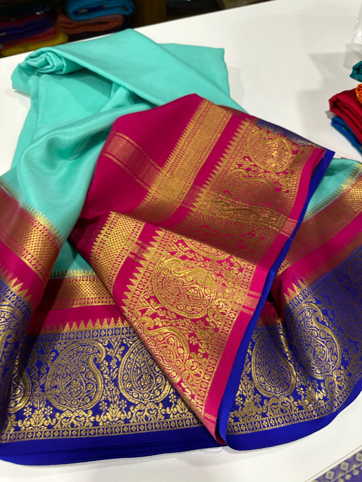 Pure Mysore Silk Traditional Wedding Saree