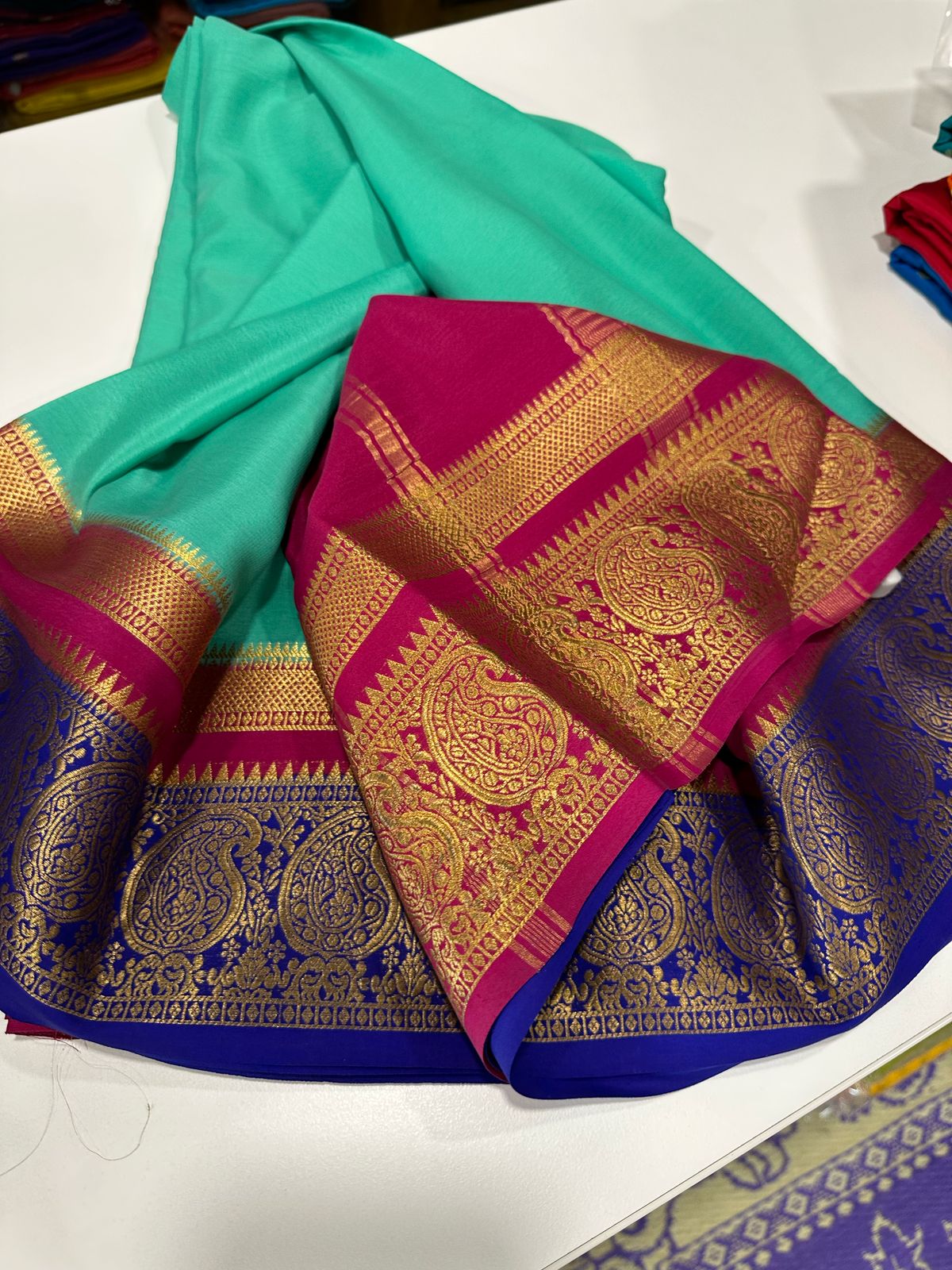 Pure Mysore Silk Traditional Wedding Saree