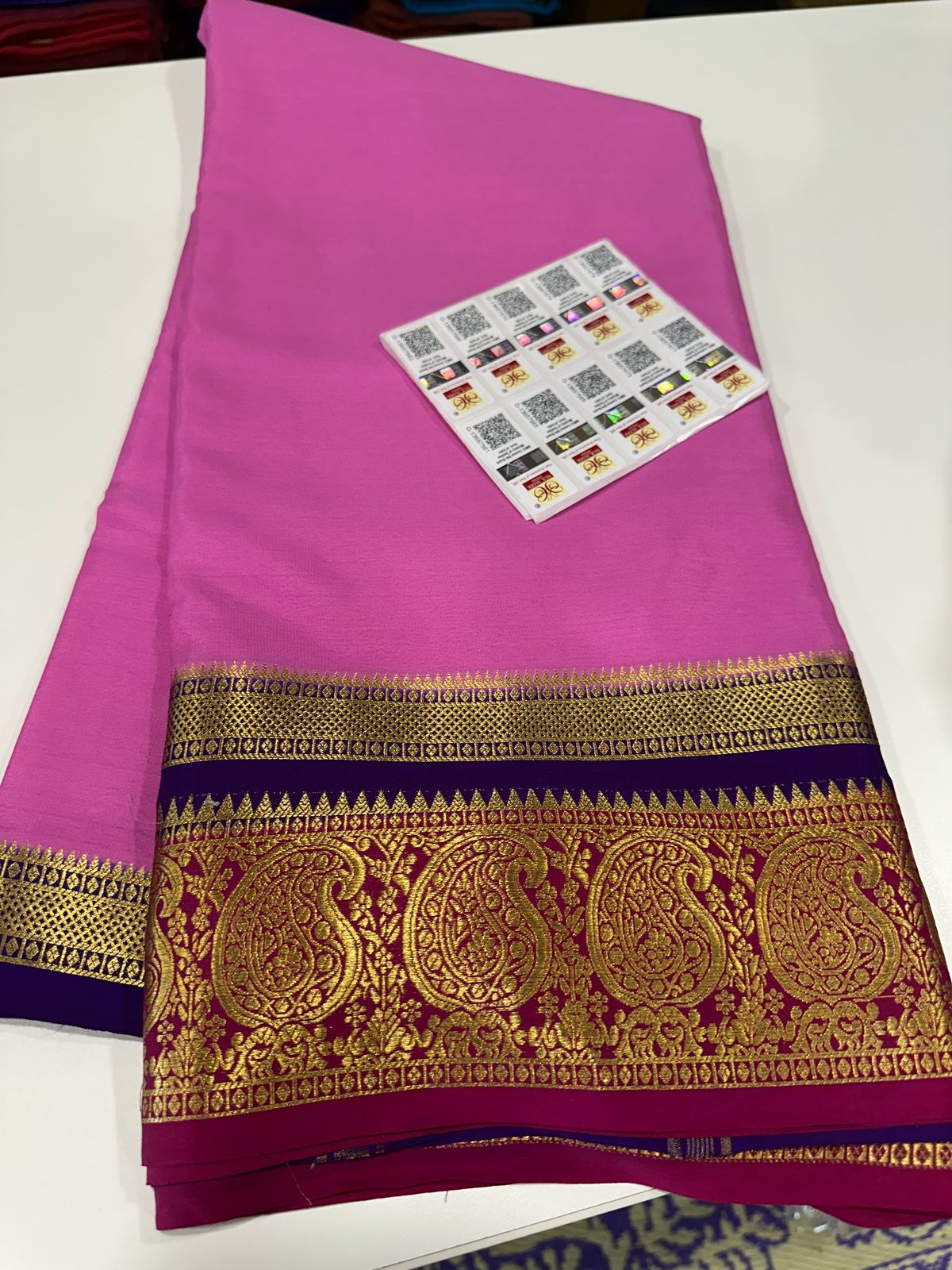 Pure Mysore Silk Traditional Wedding Saree