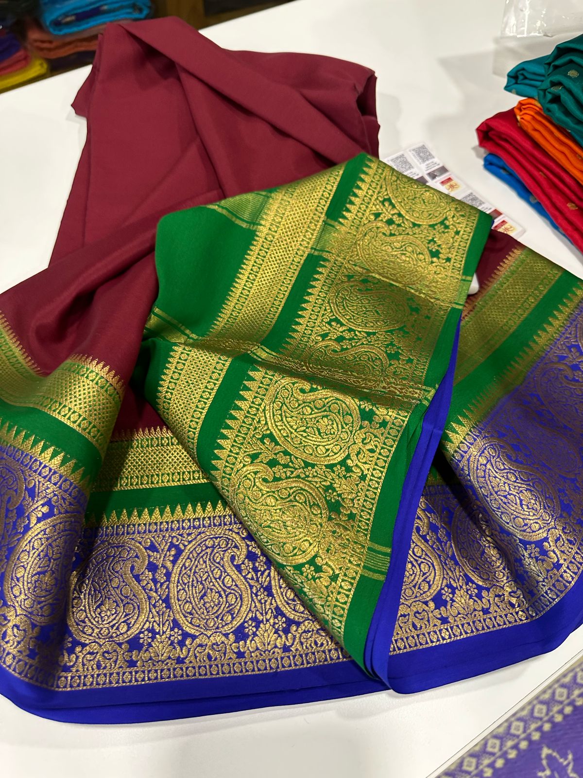 Pure Mysore Silk Traditional Wedding Saree