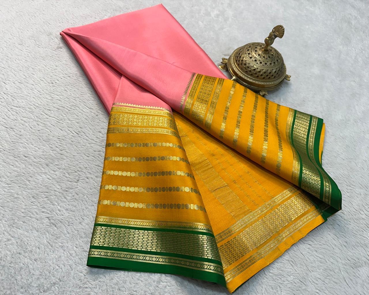 Pure Mysore Silk Plain Saree