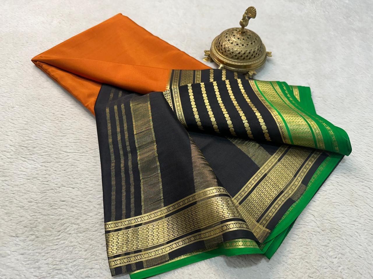 Pure Mysore Silk Plain Saree