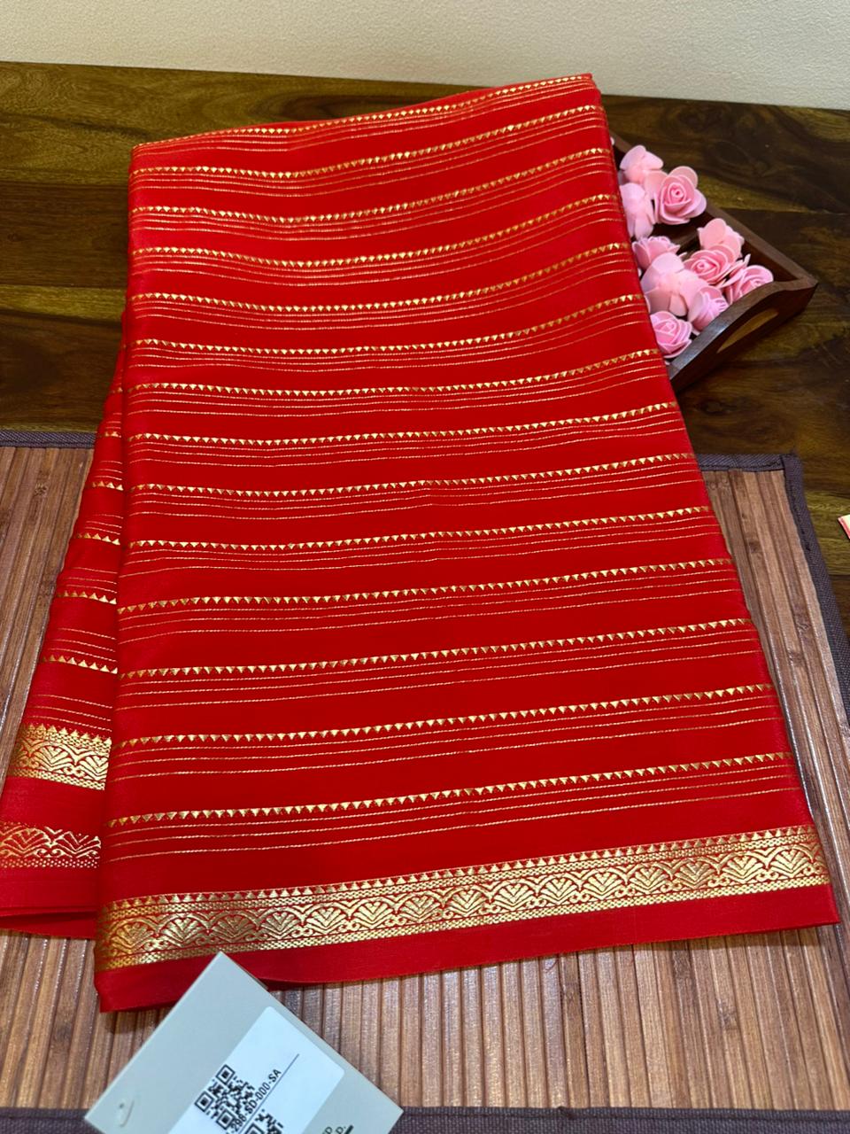 Pure mysore silk sarees with pure real gold and real silver zari saree