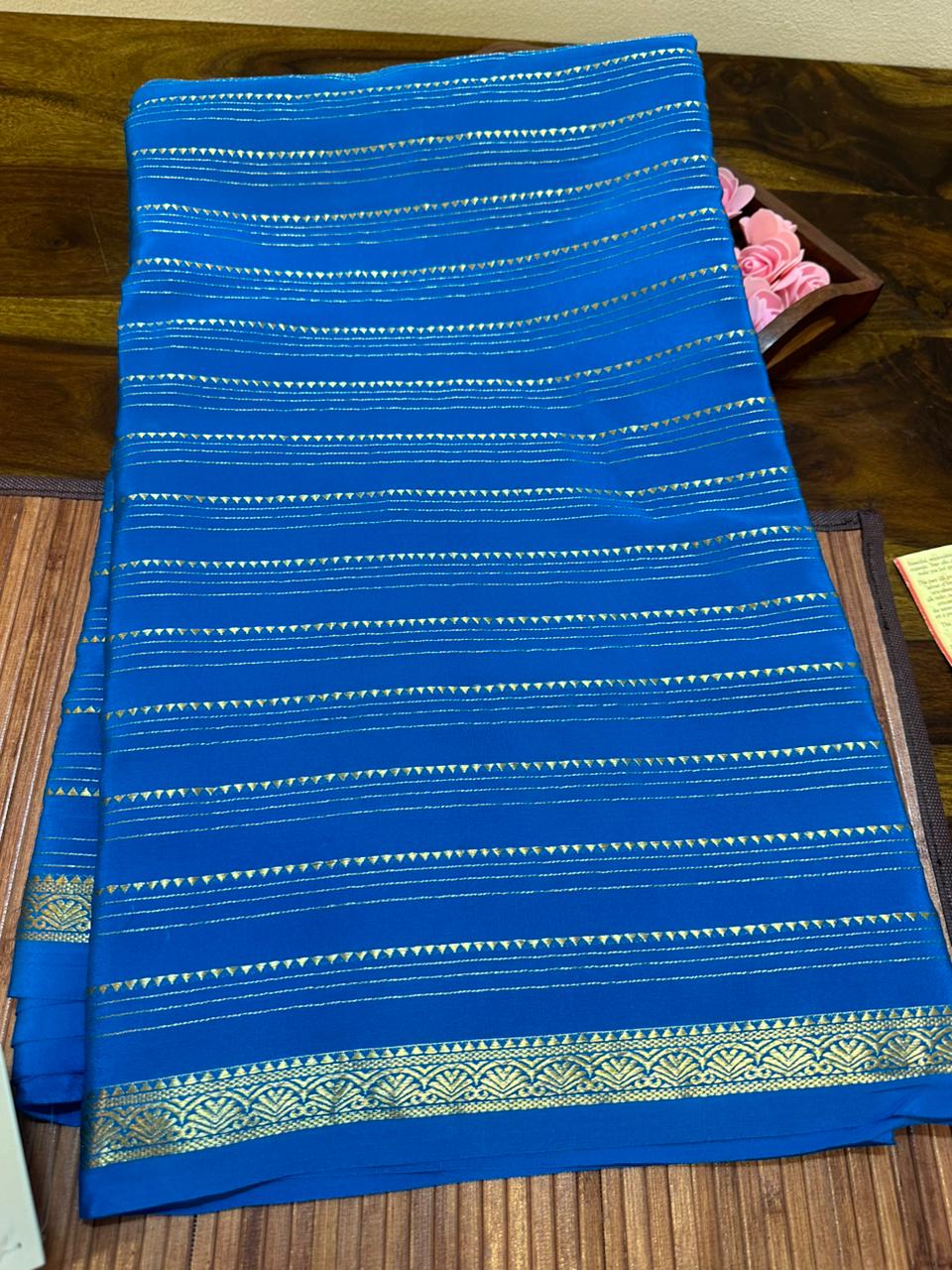 Pure mysore silk sarees with pure real gold and real silver zari saree