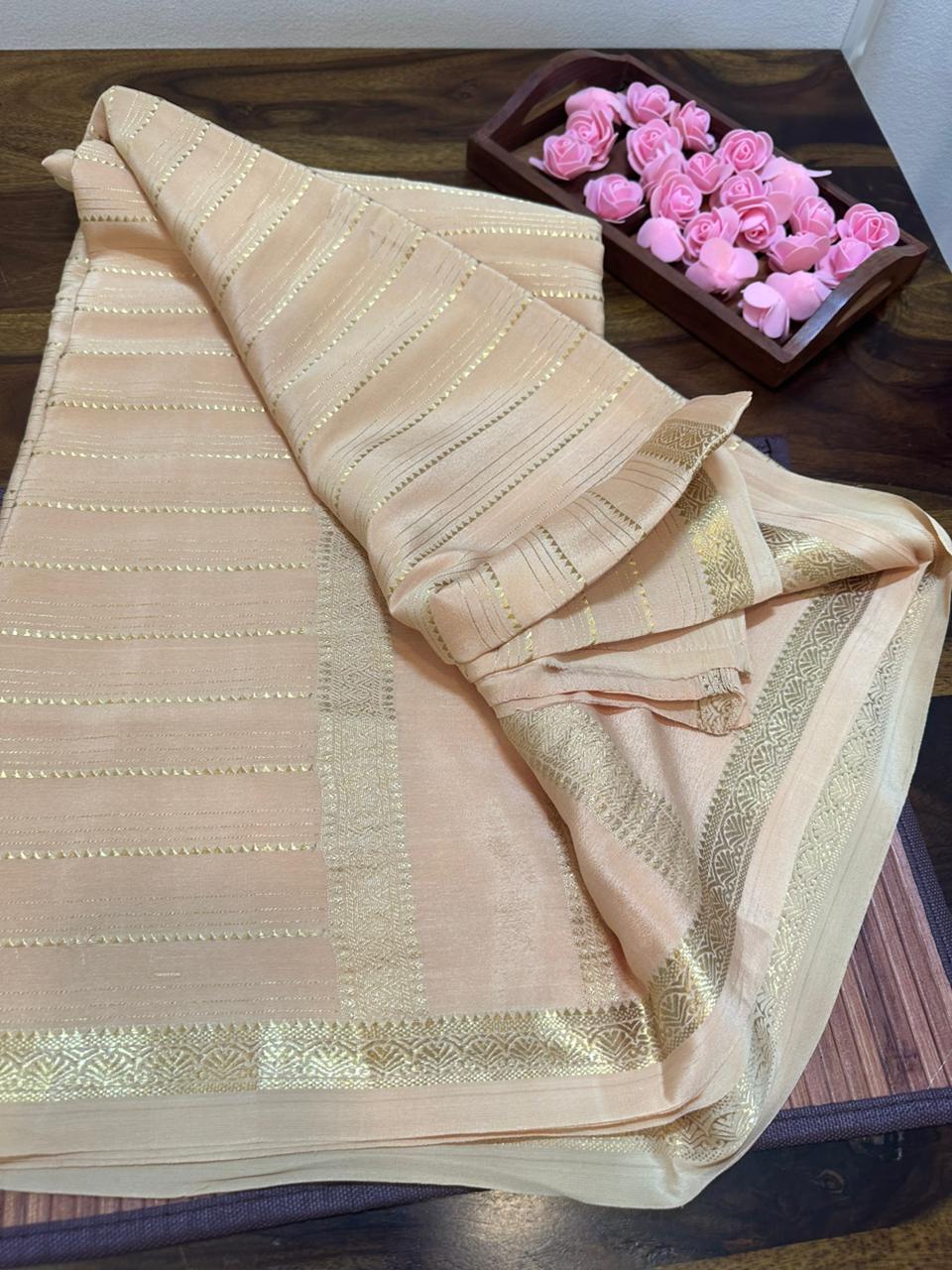 Pure mysore silk sarees with pure real gold and real silver zari saree