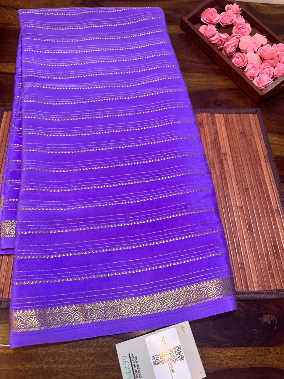 Pure mysore silk sarees with pure real gold and real silver zari saree