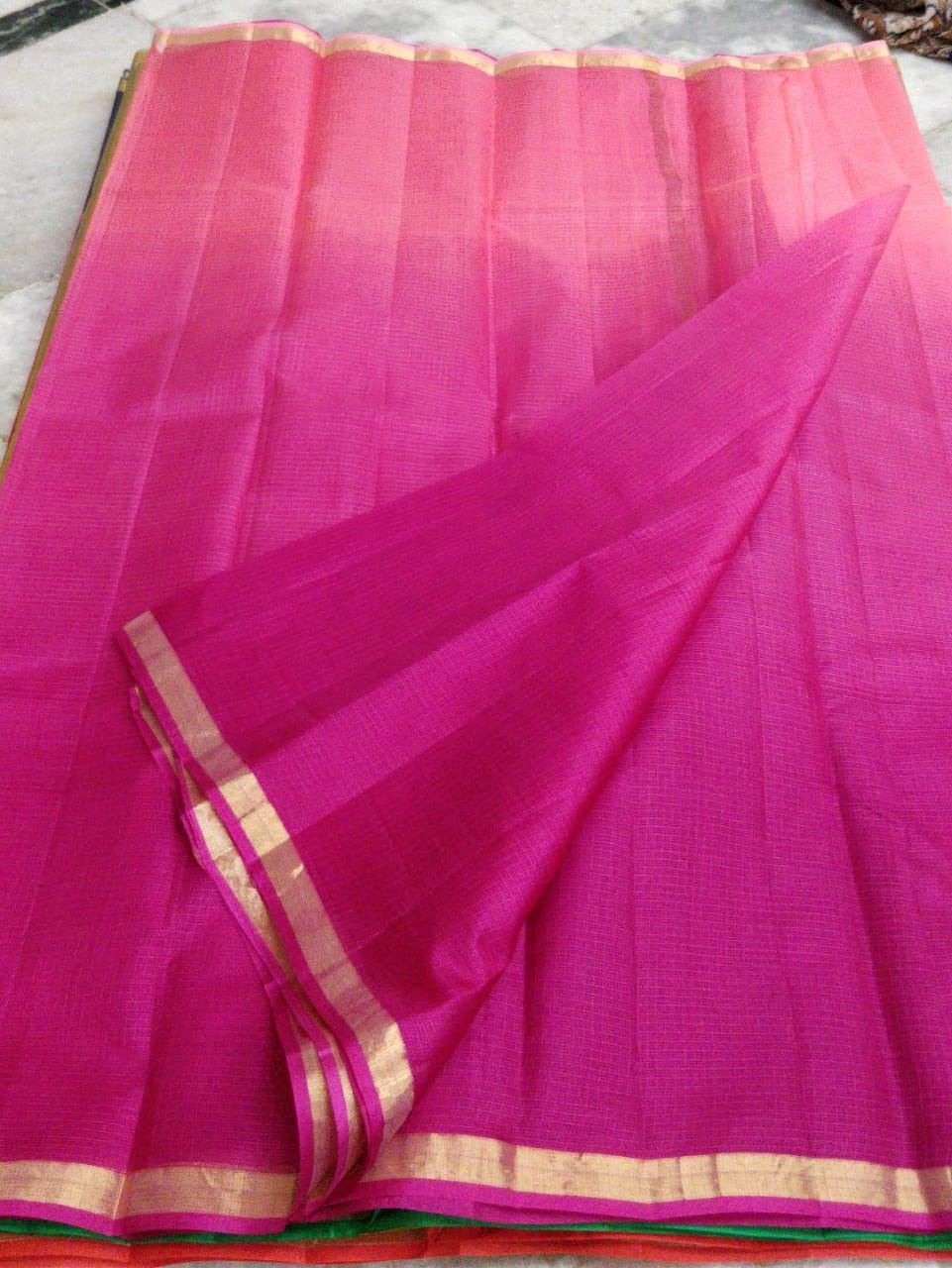 Pure silk kota multidye saree