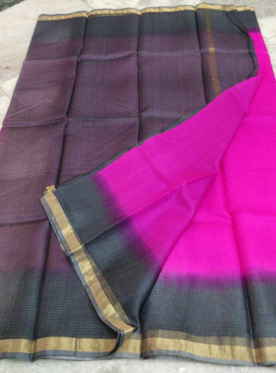 Pure silk kota multidye saree