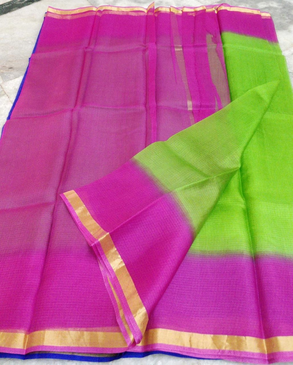 Pure silk kota multidye saree