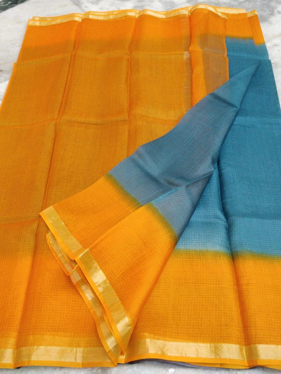 Pure silk kota multidye saree